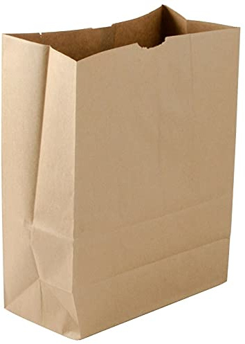 Großer, robuster Kraftpapierbeutel, Sos-Tüten, 25,9 kg Basisgewicht, 30,5 x 17,8 x 43,2 cm, Braun