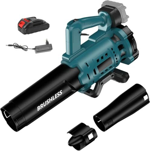 LaubbläSer, LaubbläSer Akku, Laubsauger Akku, Akku GebläSe, Kleiner Laubsauger mit Akku, LuftgebläSe Akku, LaubbläSer mit Akku und LadegeräT für Makita (Eine Maschine + EIN Akku + EIN Ladegerät)