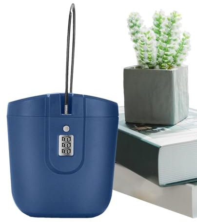 Tragbare Verriegelungsbox für den , Reiseschloss, Verriegelungsbox mit Schlüssel, wasserdicht, mit Kombinationscode – Sicherheitskoffer 2 l für die Aufbewahrung im Innen- und Außenbereich