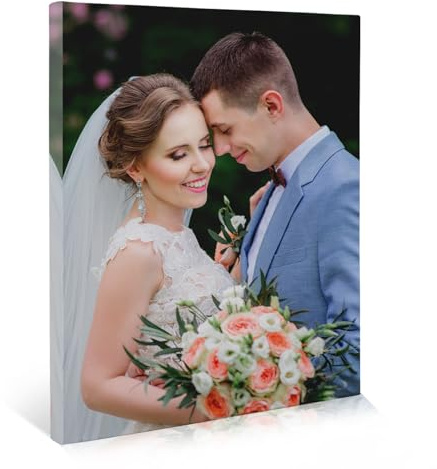 CanvasChamp Custom Canvas Print with your Photos - Personalized Framed Wall Art for Home & Office Decor (8 W x 8 H x 0.5 D)