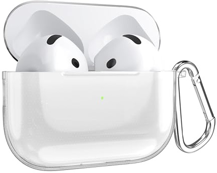 MyGadget Cover in Silicone Morbido Custodia Compatibile con Apple AirPods 4 [ 2024 ] - Case per Cuffie Auricolari - Skin in Gomma - Trasparente