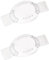 NHQZ 2 Pièces Boucliers de Protection Transparents pour les Yeux, Protection de Récupération Chirurgicale de Cataracte avec Ruban Fixe pour la Récupération Post-Opératoire
