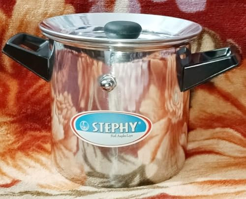 jewellary hub Aluminum Milk Boiler | Whistle Milk Pot | Warm Milk Jug with Handle | Double Wall Milk Cooker (Aluminum, 3 Liter)