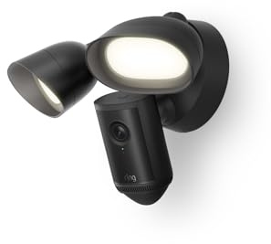 Ring Floodlight Cam Pro (newest gen) | Outdoor Security Camera | Retinal 4K, 10x Enhanced Zoom, 2000 Lumen Floodlights & Siren | 30-day free trial of Ring Subscription Plan