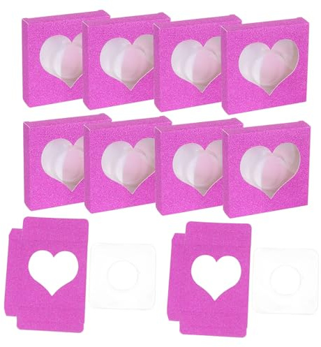 LOLIPPYY 50 St Ask Lösögonfransförpackning Ögonfransorganisatör Lösögonfransfodral Franshållare Glitterfransfodral Fransförvaring Fransbricka
