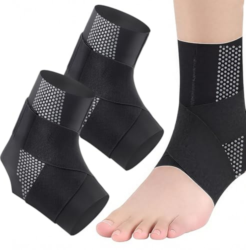 UIEXAY Cavigliera Ortopedica Supporto Caviglia 1 Coppia Tutore Caviglia Fascia Compressiva Supporto Per La Caviglia Integrato Per Gonfiore, Lesioni Ai Legamenti E Recupero Muscolare