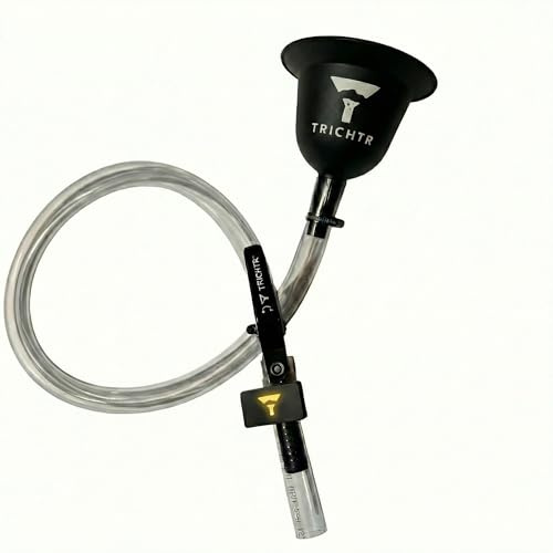 TRICHTR® Striker Speed Bierbong mit Zeitmessung – Biertrichter mit Ventil & Messbox – Trinkspiel mit App & Bluetooth – ca. 1 L Volumen – Party- & Festival-Highlight