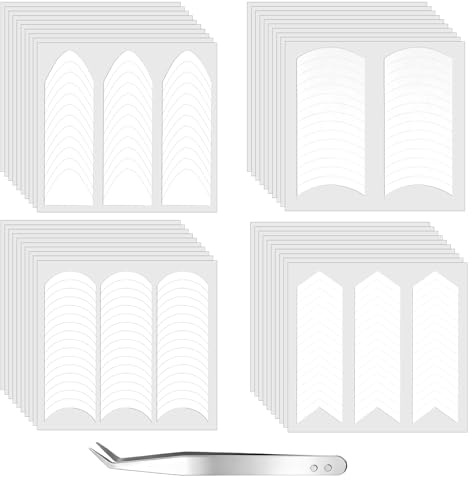 1620 Stück French Maniküre Aufkleber, Maniküre Schablone Halbmond, Selbstklebende French Nagel Stickers, Weiß Maniküres Nagel Schablonen für DIY Nageldesign Dekoration