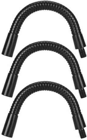 Beaupretty Supporto per Microfono da Tavolo 3 Pezzi Asta Pieghevole in Lega di Metallo Nera da 18 CM Braccio Estensibile Flessibile 360° per Smartphone e Fotocamere Accessorio Versatile