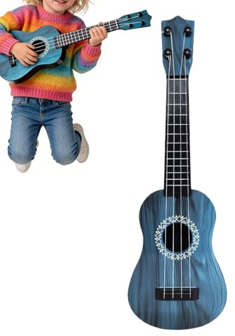 Kinder-Ukulele – 4-saitige Mini-Gitarre, pädagogisches Musik-Trainingsgerät, kompaktes tragbares Instrument, Stabiler Körper, lebendiges Klang-Lerngerät | Unterhaltung im Kindergarten