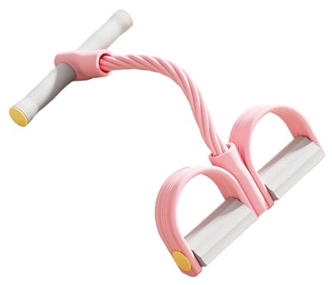 Bandas de resistencia con pedal - Cuerda de tensión de yoga de 6 tubos,Con correa de yoga con mango | Para pilates fuerza física entrenamiento en casa oficina