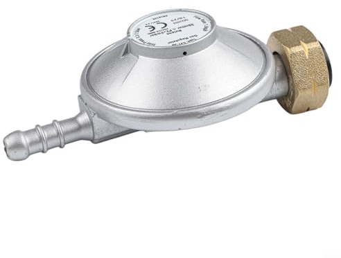 YJDOORPLAY Druckminderer 30 mbar und 50 mbar mit G1/4-LH-Anschluss für Gasflaschen, für BBQ- und Grillersatzteile (30 mbar)