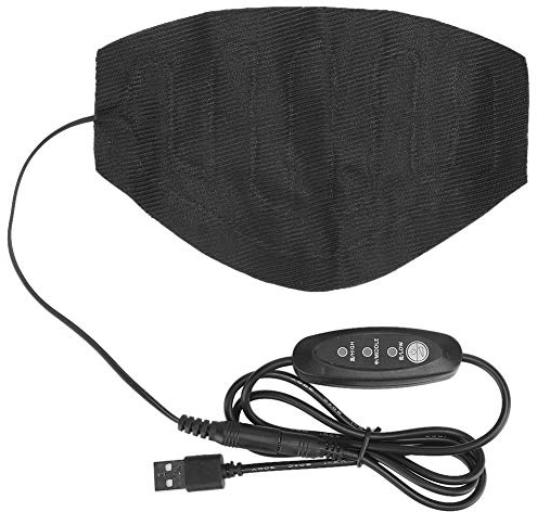Aumotop Paño Calefactor Portátil USB, Calentador de Cuello Ajustable de 3 Sectores para el Hogar, Oficina, Viajes, Tela Lavable Suave, 1 Pieza