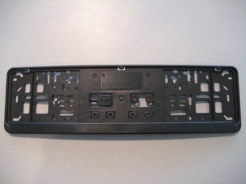 1 Kennzeichenhalter 46cm kurz in schwarz mit Wunschtext Bedruckt