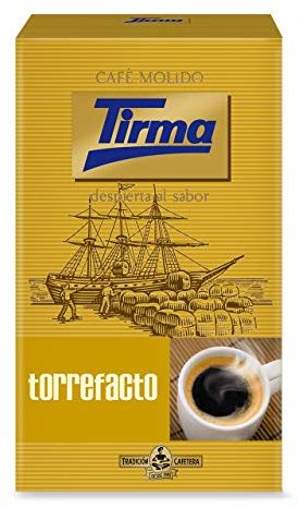 Tirma Torrefacto Café 250g | Café moulu espagnol de première qualité | Haute teneur en antioxydants | Pour cafetière/pressoir français, filtre, pour over, goutte à goutte, Moka Pot ou Aeropress