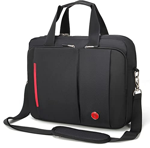 Omnpak Laptop Bag 15.6 Inch, Briefcase with Combination Lock, Anti Theft Business Office Computer Bag with Replacement Shoulder Strap Waterproof Gaming Bag for Women men