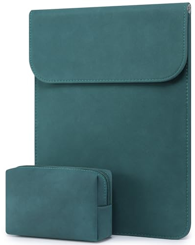 HYZUO 13 Zoll Laptophülle für MacBook Pro Air M5, Dunkelgrün | für MacBook Air 13 A3449 M5-M1 2026-2018, MacBook Pro 13 M2 M1 2026-2016, MacBook Neo 13, iPad Pro/Air 13,Surface Pro,XPS 13
