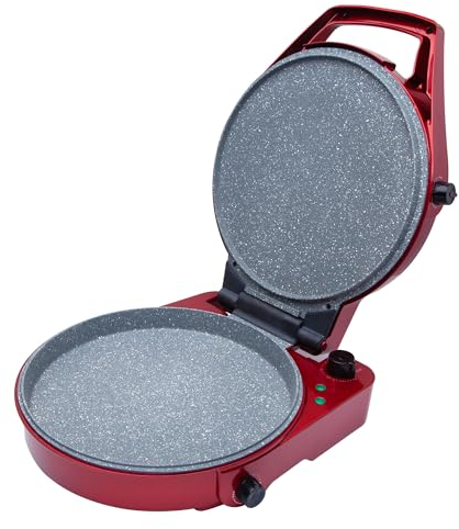 SOGO Horno Eléctrico 2en1 para Pizza y Barbacoa con Piedra Refractaria, 30cm, 1800W - Horno Grill 180º, Temporizador y Termostato Regulable para Cocina Doméstica (SS-10125)