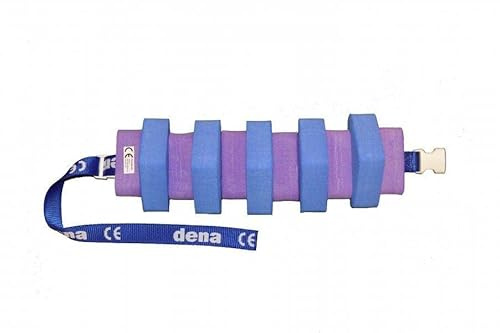 Schwimmgürtel Jugendliche Farbe Blau/Lila mit Sicherheitsverschluß 100cm Länge, verstellbarem Gurtband und abnehmbaren Plastazote-Schwimmern. Geeignet für Schwimmtraining. Nur so viel Hilfe wie nötig!