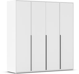 Rauch Möbel NAGATA, Kleiderschrank, Farbe Weiß, Breite 187 cm | Schrank, Mehrzweckschrank, 4-türig, für Schlafzimmer, Kinderzimmer, Studentenwohnung, Garderobe, Homeoffice