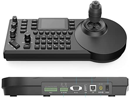 KVM Switch Monitors Computers, Live Streaming PTZ Controller Keyboard Joystick For Video Conference PTZ Camera Control Share Monitors and USB Devices,Plug and Play(02#)