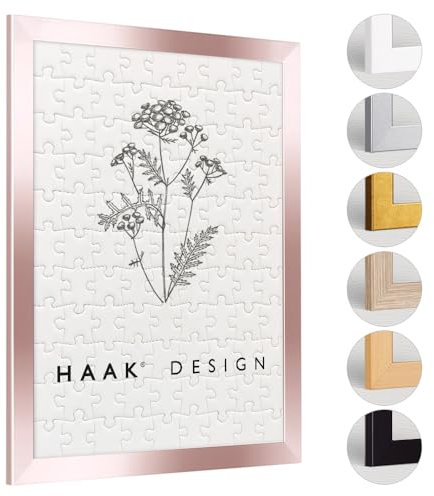 Haak Puzzlerahmen Tokio Rosegold 75,5 X 98,5 cm (ca. 2000 Teile) Bilderrahmen Rahmen für Puzzle