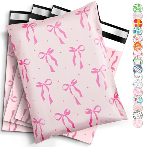 Wanxida 100 Piezas Bolsas Envio Vinted de Polietileno Plástico, Bolsas de Envio con Cinta Autosellante, Sobres Envios Vinted para Pequeñas Empresas y Tiendas Minoristas (25x35cm)