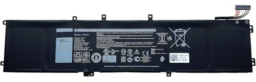 97WH 4K1VM Laptop Battery Replacement for Dell G7 17 7700 Gaming for Inspiron 15 7590 7591 7501 Series for Precision 5530 5520 5540 Series for Vostro 15 7500 Series W62W6 0W62W6 High performance