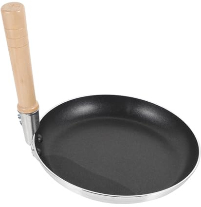 Padella per Frittata Antiaderente in Alluminio Manico, Cottura Uniforme | Padelle per Frittata, Mini Padella Antiaderente, Piccolo Formato, Uso Cucina e Ristorante