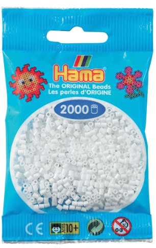 Desconocido Hama Perlen 501-01 - Beads Mini, 2000 Piezas Blancas [Importado de Alemania]