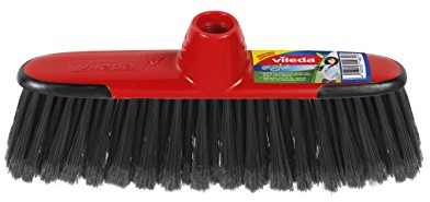Vileda Style Scopa con Manico per Interni, con Setole Extra Piumata, per Tutti i Tipi di Pavimento