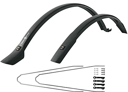 Steckblechset SKS Velo 42 Urban 28 schwarz, 42mm, inkl. Strebensatz 28