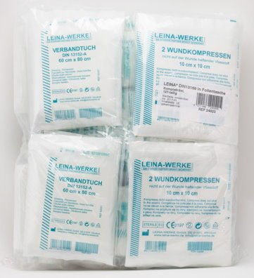 Füllsatz Komlettset DIN 13169 Nachfüllset Verbandskasten 127 - teilig Leina-Werke