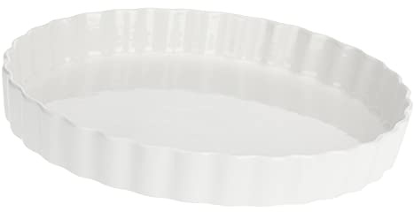 la Porcellana Bianca - Arezzo Tart Plaque à pâtisserie, boîte Cadeau, Blanc, 25 cm