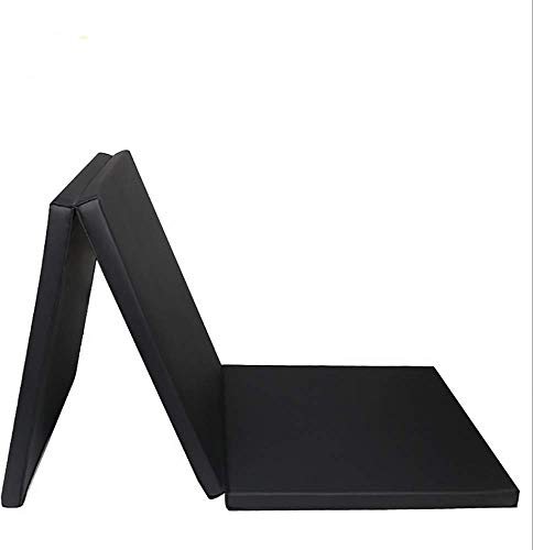 Turnmatte Klappbar, Gymnastikmatte Rutschfest PU-Leder Sportmatte Trainingsmatte mit Tragegriff, für Heimtraining/Yoga/Pilates/Tumbling/Kampfkunst/Training(180 x 60 x 4 cm)