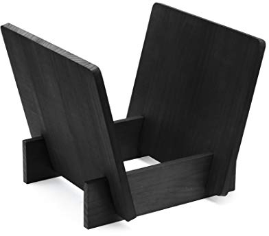 Dynavox LP-Ständer ST40, Aufbewahrungs-Box für Vinyl-Schallplatten aus Kiefernholz, für bis zu 40 LP's und Singles, schwarz