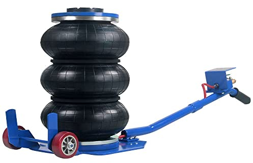 Anbull 6600LBS - Cric pneumatico da 3 tonnellate per auto, airbag addensato aggiornato, altezza di sollevamento 15-40 cm, sollevatore pneumatico capacità di sollevamento estremamente veloce