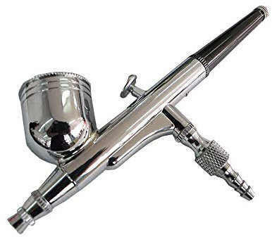 Airbrush-Set, Schwerkraftzufuhr, Dual-Action für Kunst, Handwerk, Farbe, Hobby, Modell, Körper, Nägel, Airbrush 0,2/0,3/0,5 mm, 7 cc