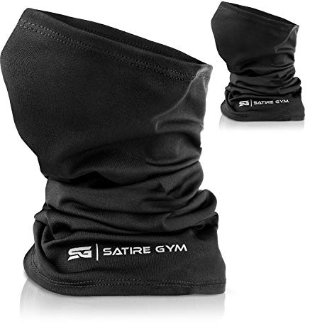 Satire Gym – 2er Set Atmungsaktives Multifunktionstuch/Funktioneller & schnell trocknender Schlauchschal Mundschutz für Herren – Hochwertig verarbeiteter Face Shield & Sport Schlauchschal