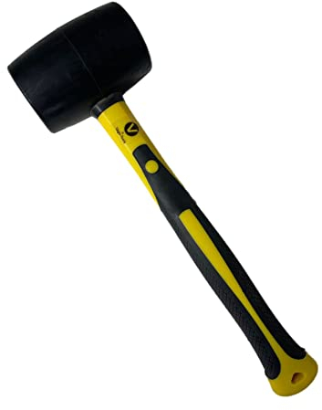 Gummihammer Hammer Ausbeulhammer Schonhammer 500 Gramm Fiberglasstiel Gummi
