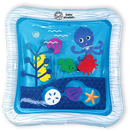 Baby Einstein Tummy Time Water Play Mat, Activity Center and Sensory Toy for Babies - Opus’S Ocean of Discovery, Newborn and Up, Black (1er Pack)