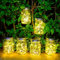 Lanterne Solari da Esterno - 6 Pezzi Lanterne da Esterno 30 LED Lampade Solari da Giardino IP65 Impermeabile Lanterna Solare Esterno per Giardino Esterni Interni Feste Natale