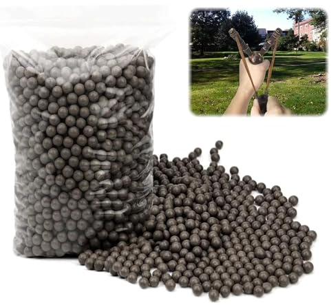 Fionda da da pietra per munizioni, 600 pezzi, sfere di argilla da 8 mm, per fionda di argilla, sfere, rotonde, proiettili, funziona con ogni centrifuga