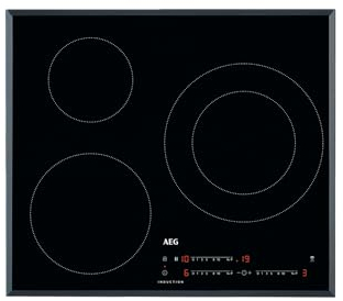 AEG IKB6340SFB Induktionskochfeld, 60 cm, 3 Kochzonen, PowerBoost-Funktion, Schnellheizung, 7350 W, Timer, Schwarz, hergestellt in DE