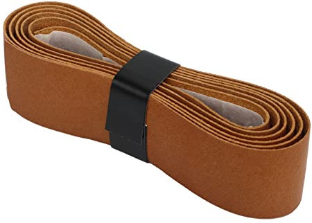 Gonetre Griffband für Tennisschläger, Griffband, Leder, Badmintonschläger, Übergriffband, Ersatz für Outdoor-Spielplatz, Fitnessstudio, (Braun)