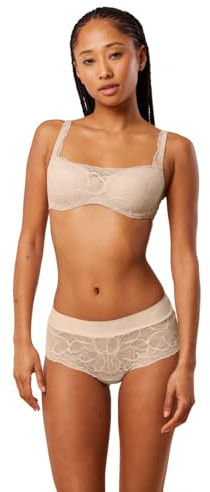 Triumph Damkropp make-up illusion spets balconette BH, Naken beige, 85D