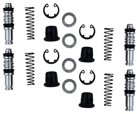 4 Stück Hauptbremszylinder Reparatursatz, Motorrad Kupplung Bremspumpe Reparatursatz Kolbenfeder Reparieren 12,7 Mm, Master Zylinder Reparatur Satz Feder Dichtungen Reparatur und Wartung Handwerkzeuge