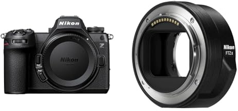 Nikon Hybride Z6III, boitier Nu, Plein Format 24,5 MP, vidéo 6K, jusqu'à 120 i/s, écran Tactile et orientable + Bague d'adaptation FTZ II JMA905DA Noir