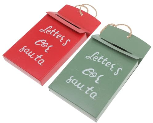 Alipis 2stücke Vintage Weihnachtsbaum Dekoration Retro Mailbox Für Festliche Anlässe Geeignet Für Weihnachten Partys Und Besondere Feiern