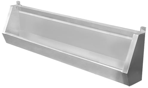Stainless Steel Large Urinal Trough for Public Restrooms, Wall Mounted Male Sanitary Ware Toilet with Hose - Ideal for Hotels, Schools, Families